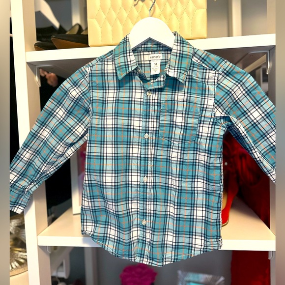 Bundle of 2 Plaid Boys Shirts - EUC - Picture 2 of 4